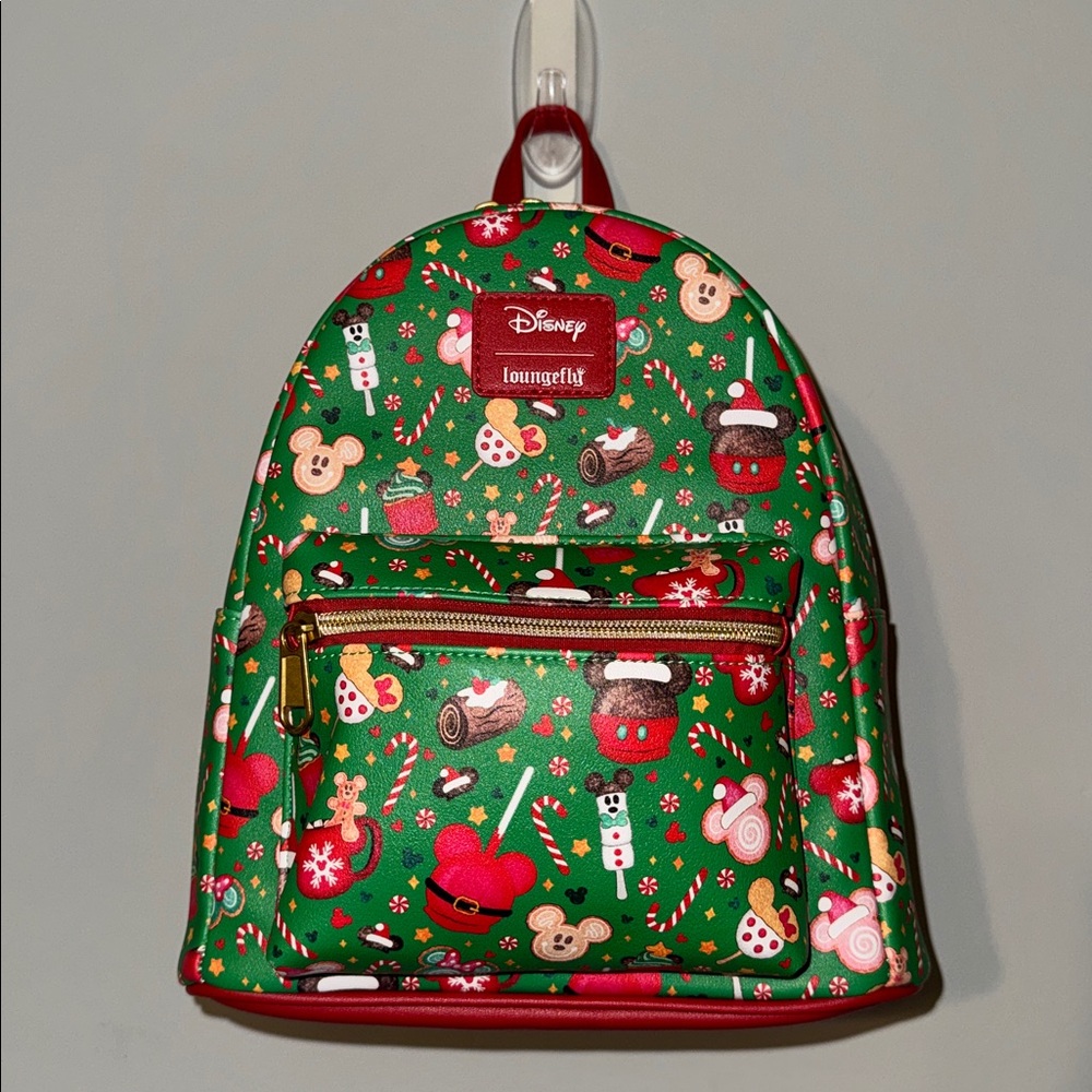 Loungefly Disney Mickey Mouse Holiday Treats Mini Backpack